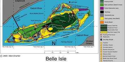 Kartta Belle Isle Detroit