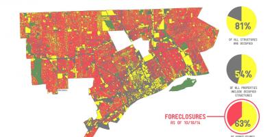 Detroit väestön kartta