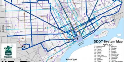 Kartta Linja-Detroit