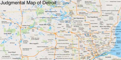 Tuomitseva kartta Detroit